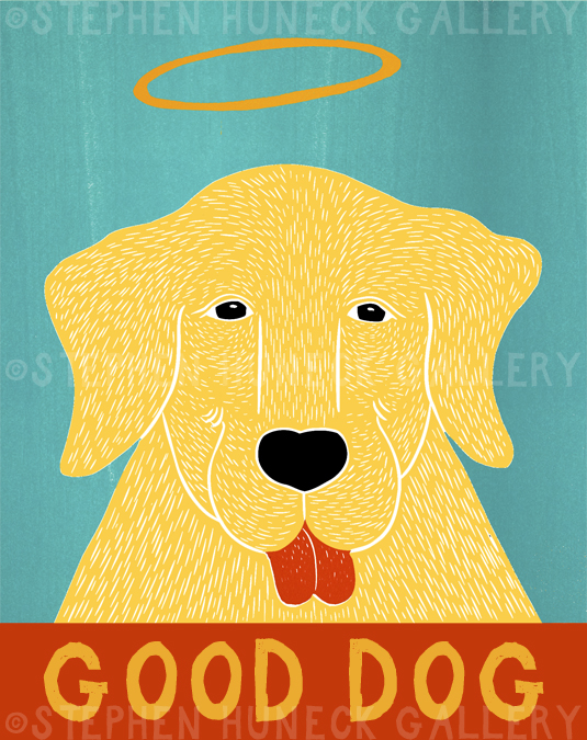 Good Dog Happy Lab Giclee Print | Dog Mountain, VT - Stephen Huneck
